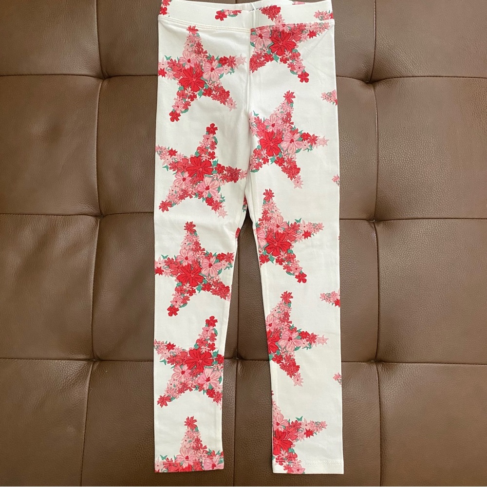 Crewcuts Kids Leggings - Star Print, Plaid, and Red w/Bows 7 - Picture 3 of 11